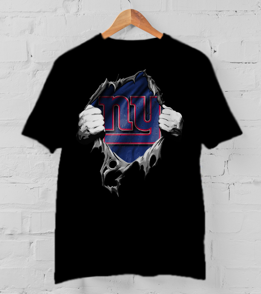 Torn V2 New York Giants NY Hands T-Shirt