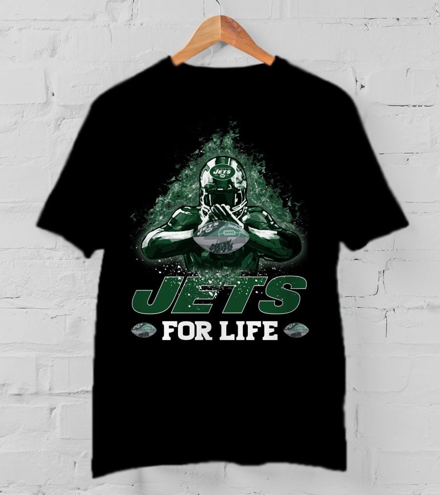 Jets For Life New York Football Fan Gear T-Shirt
