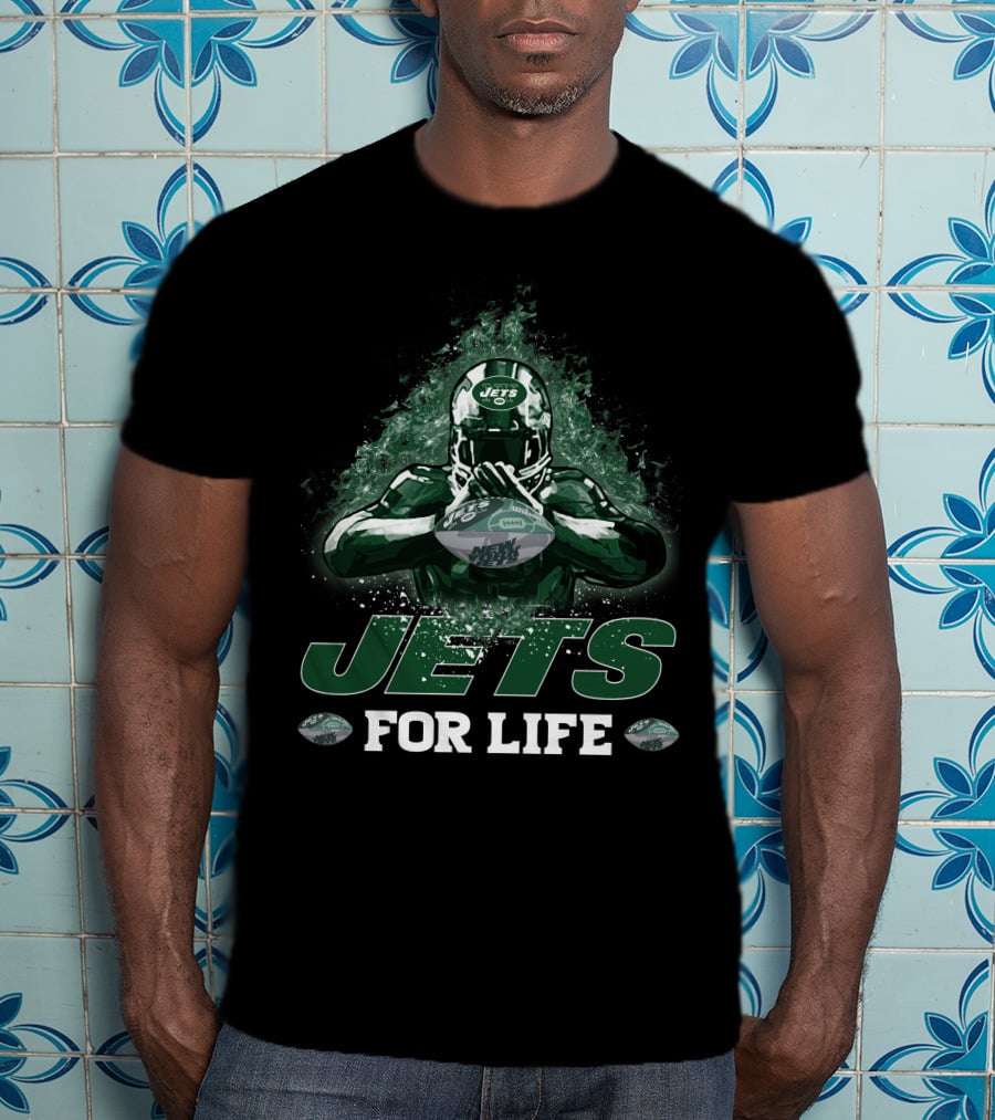 Jets For Life New York Football Fan Gear T-Shirt
