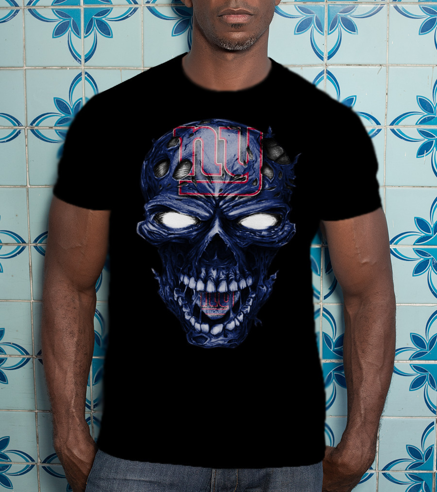 Skull V2 New York Giants NY T-Shirt