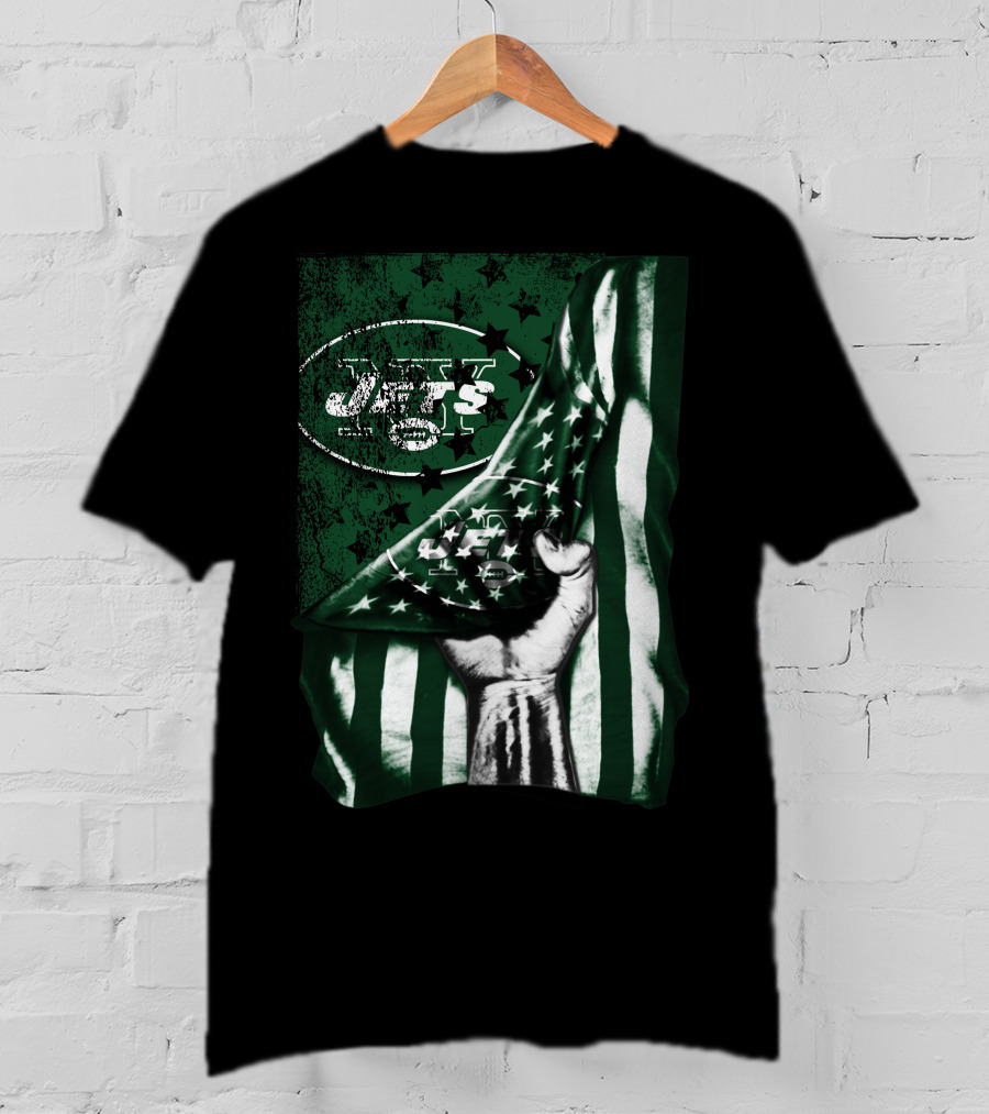 Jets Flag New York Symbol Stars Stripes T-Shirt
