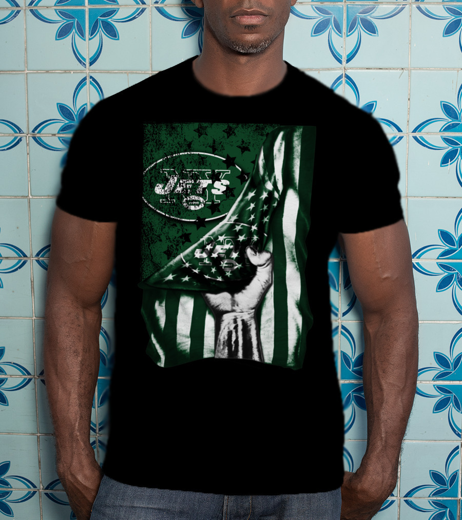 Jets Flag New York Symbol Stars Stripes T-Shirt