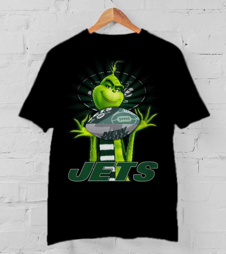 Grinch New York Jets Football Fan T-Shirt