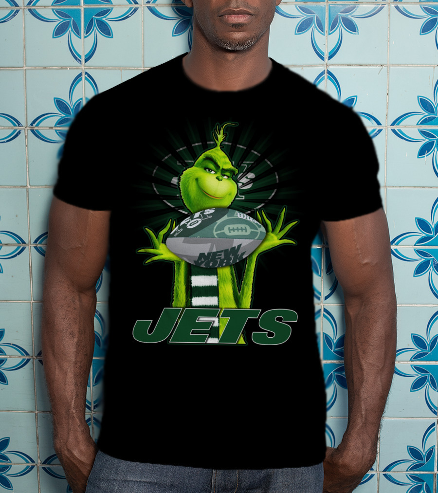 Grinch New York Jets Football Fan T-Shirt