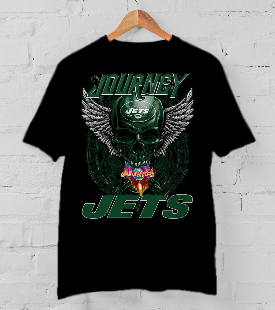Journey Jets New York Skull Wings T-Shirt