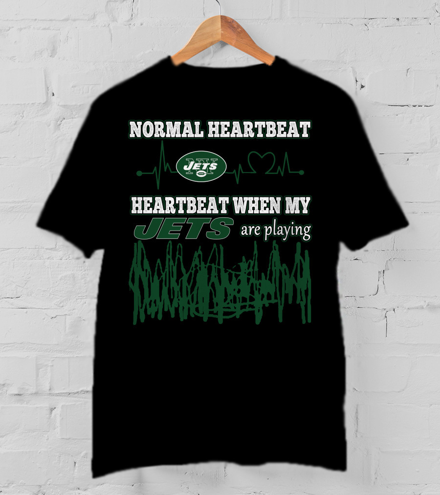 Normal Heartbeat Jets Heartbeat When My Jets Are Playing T-Shirt