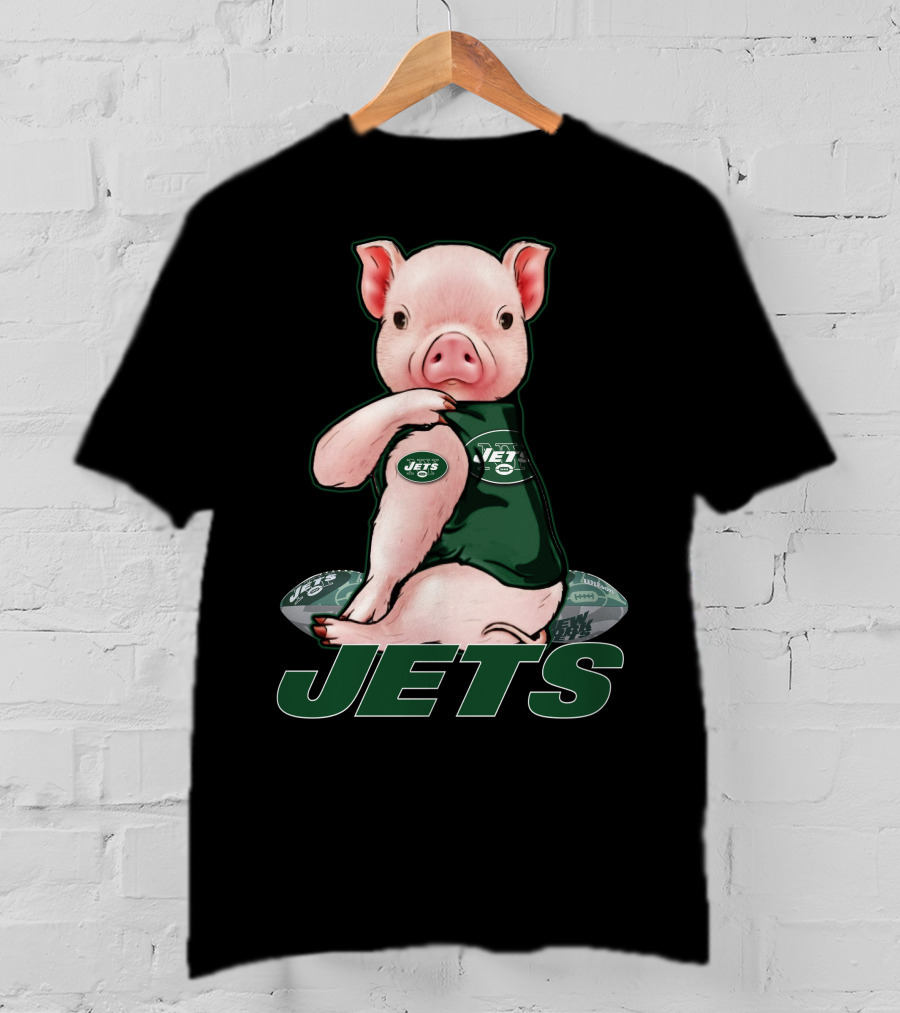 Pig Jets Football New York T-Shirt