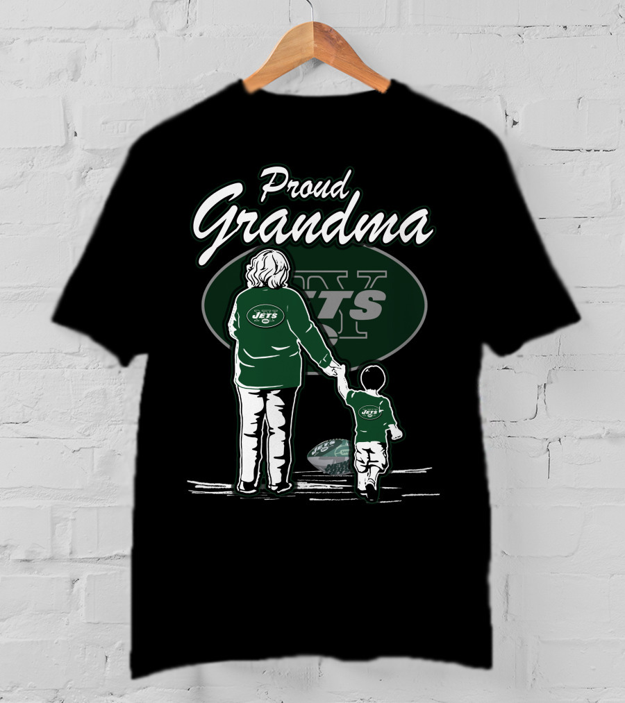Proud Grandma New York Jets Family Loyalty Football Fan T-Shirt