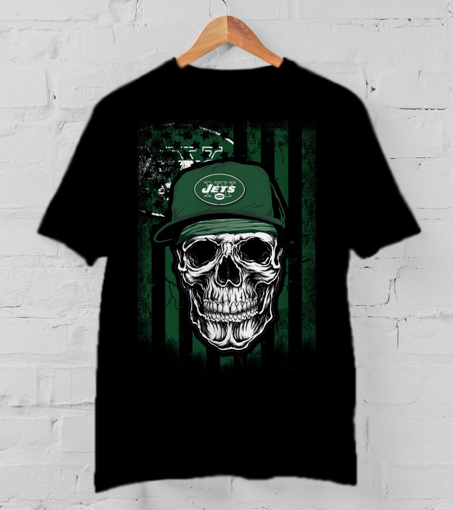 New York Jets Skull Cap T-Shirt