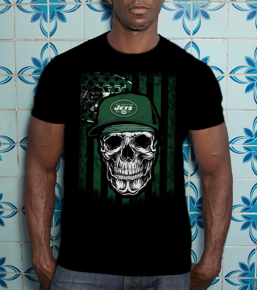 New York Jets Skull Cap T-Shirt
