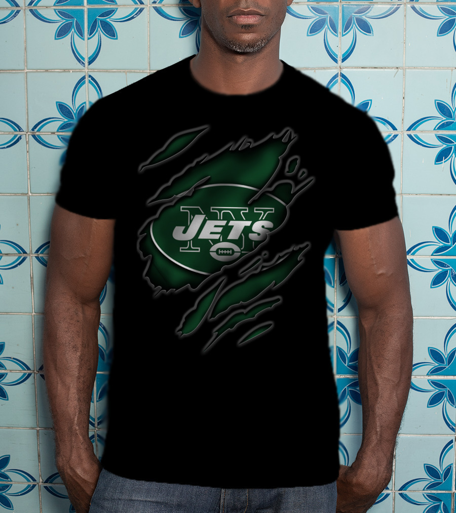 Torn V3 New York Jets Football T-Shirt