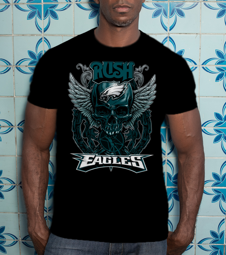 Rush Eagles Winged Skull T-Shirt