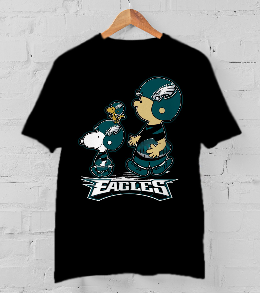 Snpfootball Philadelphia Eagles Peanuts Characters Nfl Fan T-Shirt