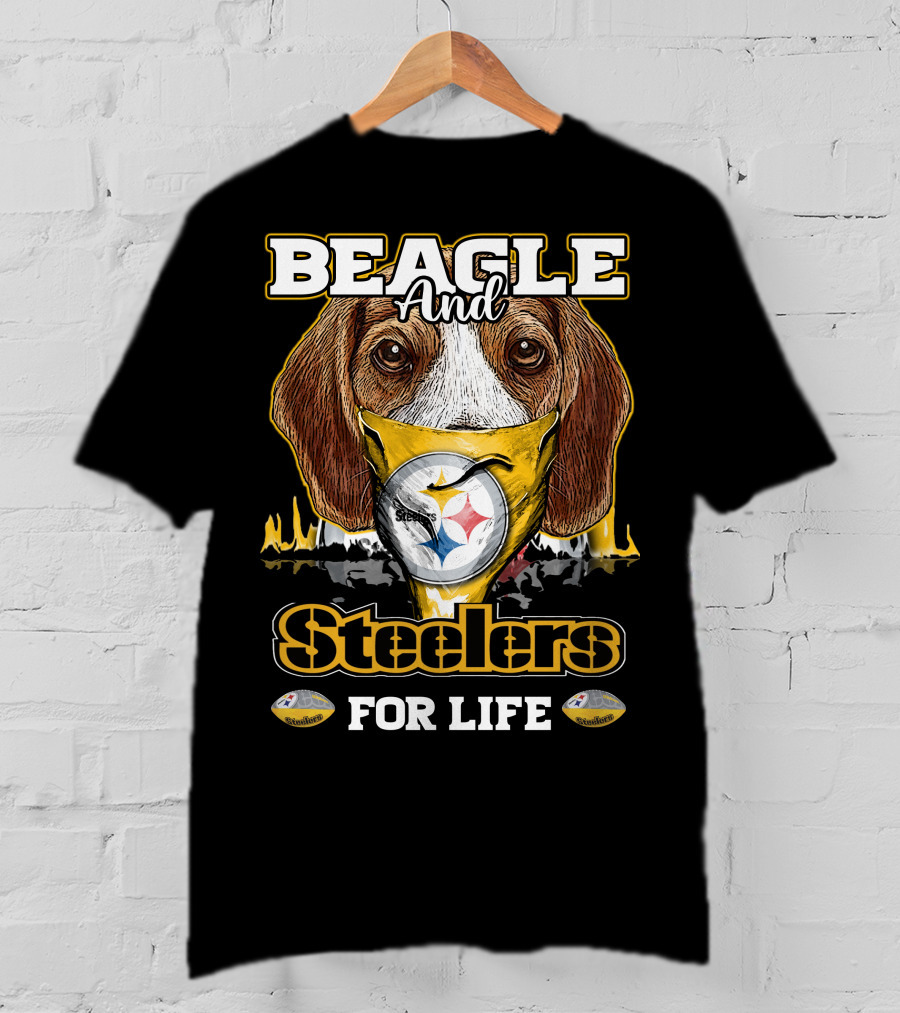 Beagle And Steelers For Life T-Shirt