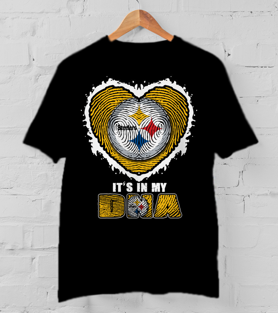 It's In My DNA Pittsburgh Steelers Heart T-Shirt