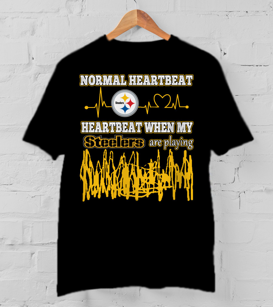 Normal Heartbeat Steelers Heartbeat When My Steelers Are Playing T-Shirt
