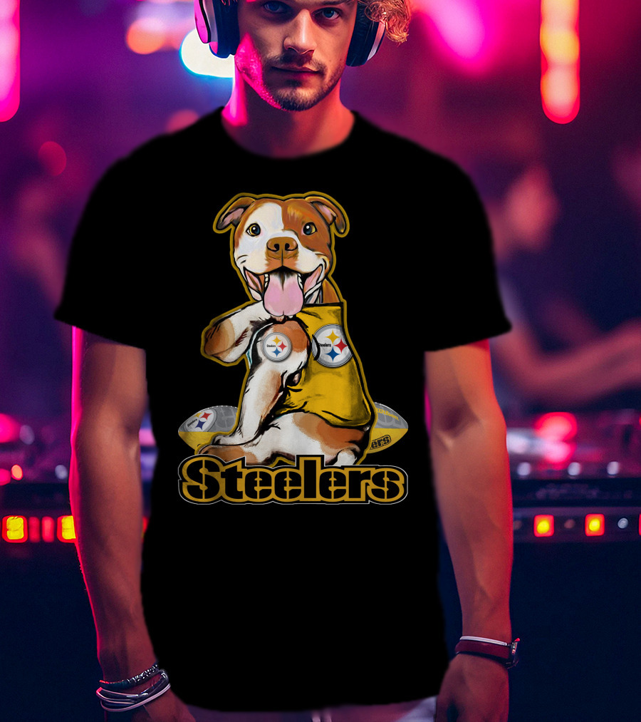 Steelers Pittbull Football Fan Appreciation T-Shirt