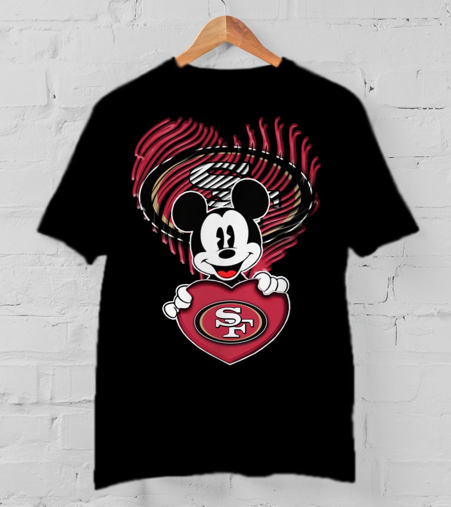 Mick San Francisco 49ers Heart T-Shirt