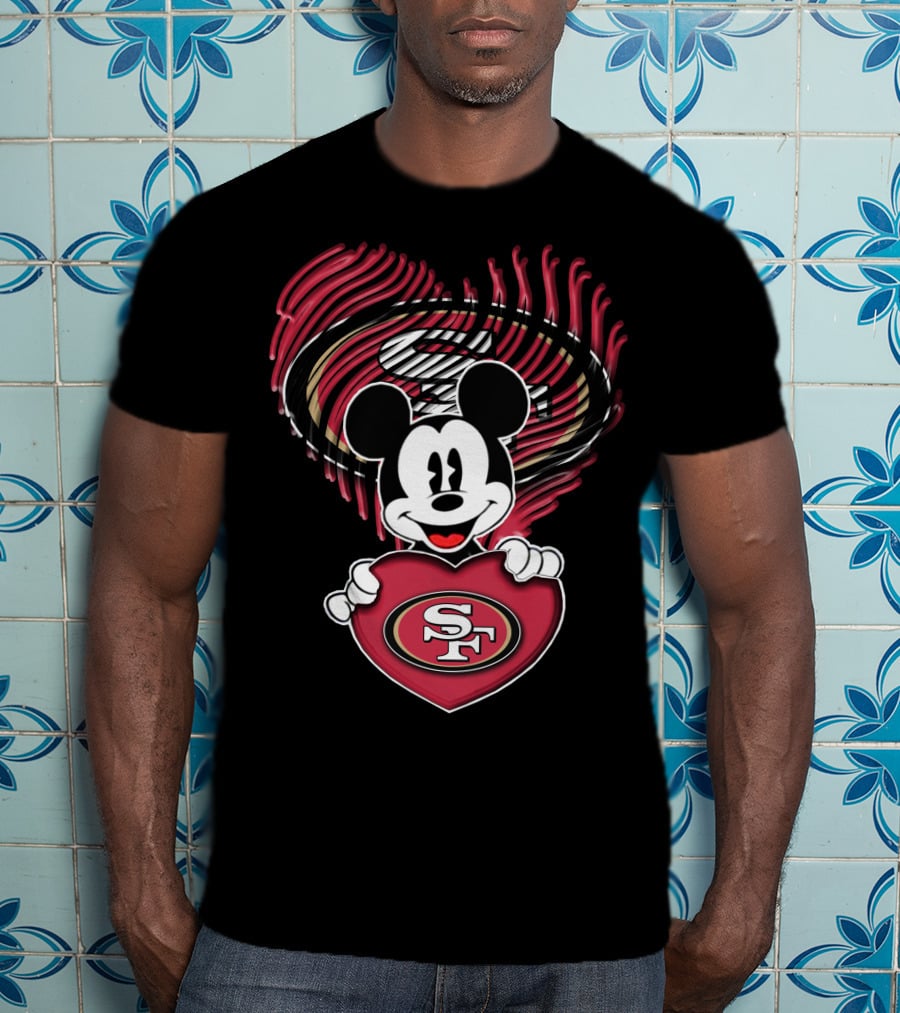 Mick San Francisco 49ers Heart T-Shirt