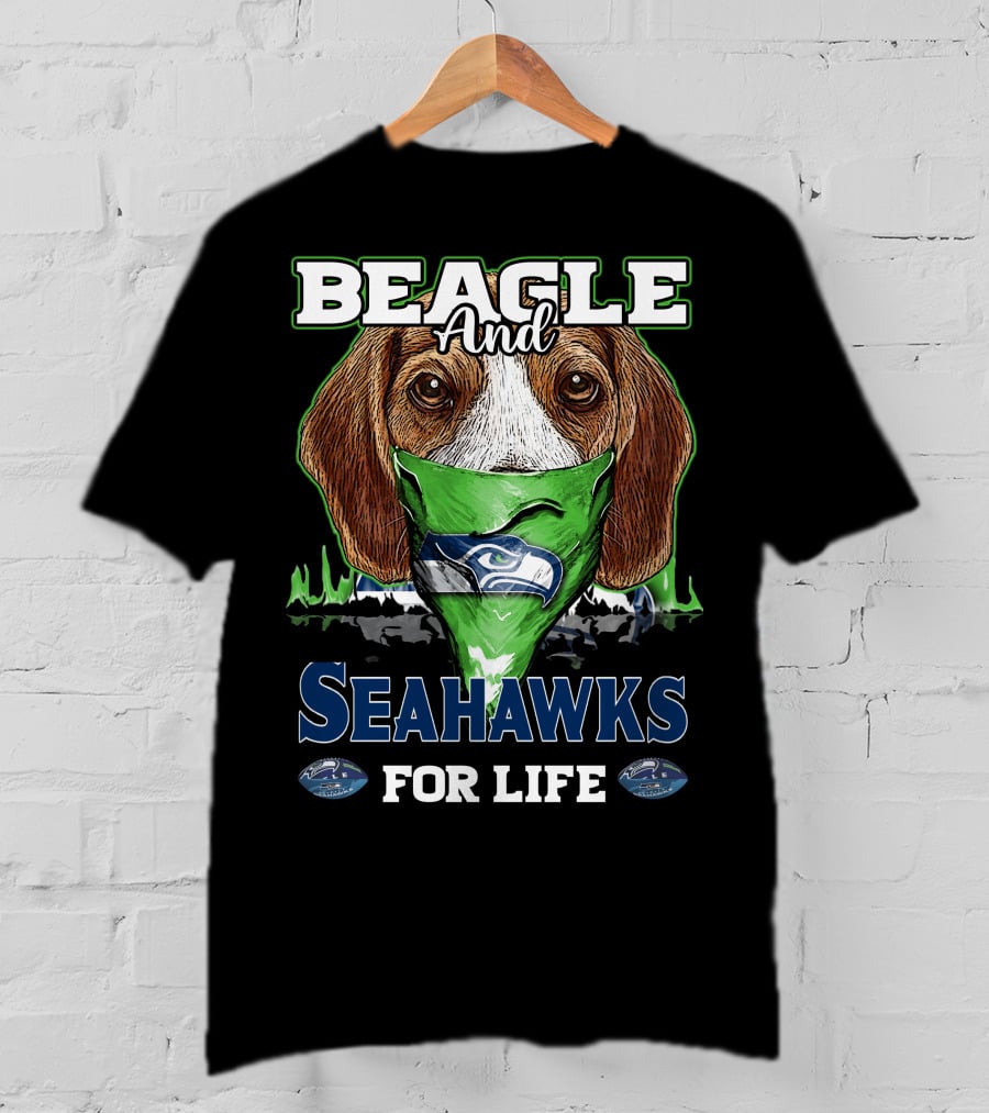 Beagle And Seahawks For Life T-Shirt