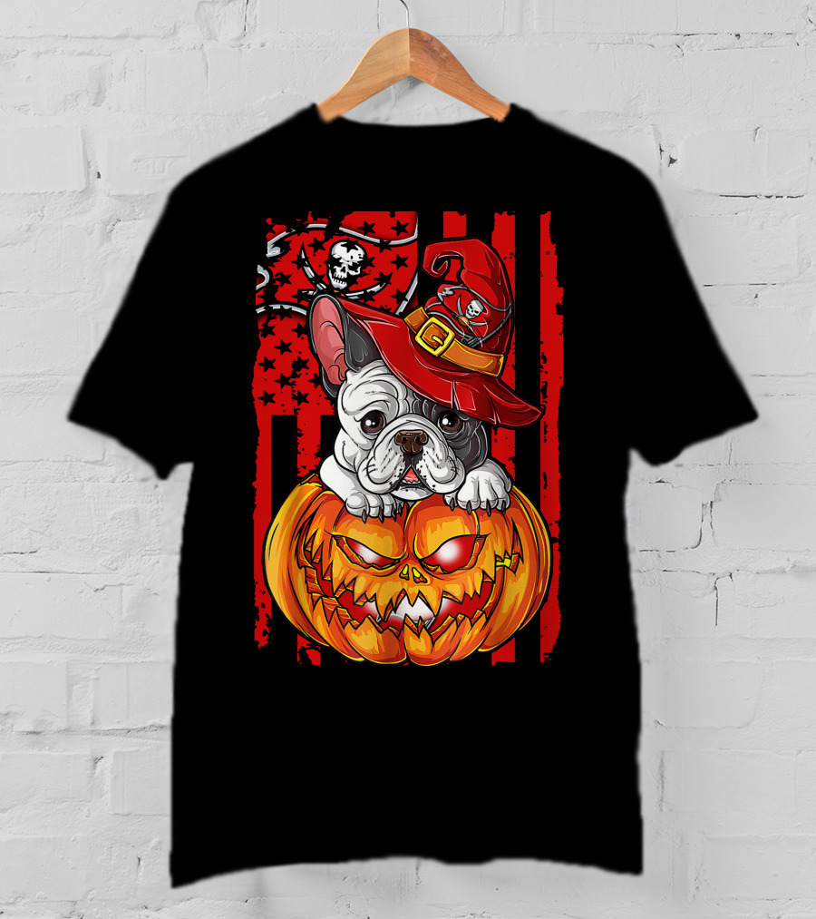 Hlw Bulldog Pumpkin Halloween Tampa Bay Buccaneers T-Shirt