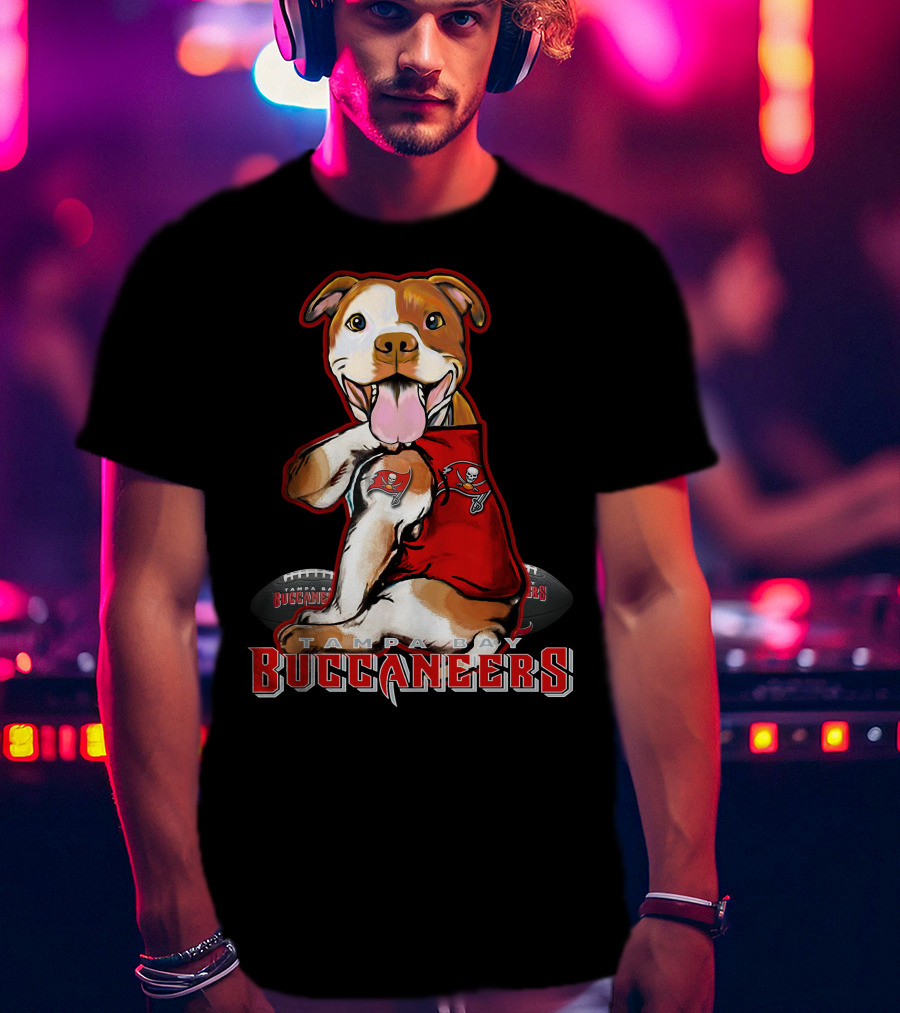 Tampa Bay Buccaneers Pittbull Football T-Shirt