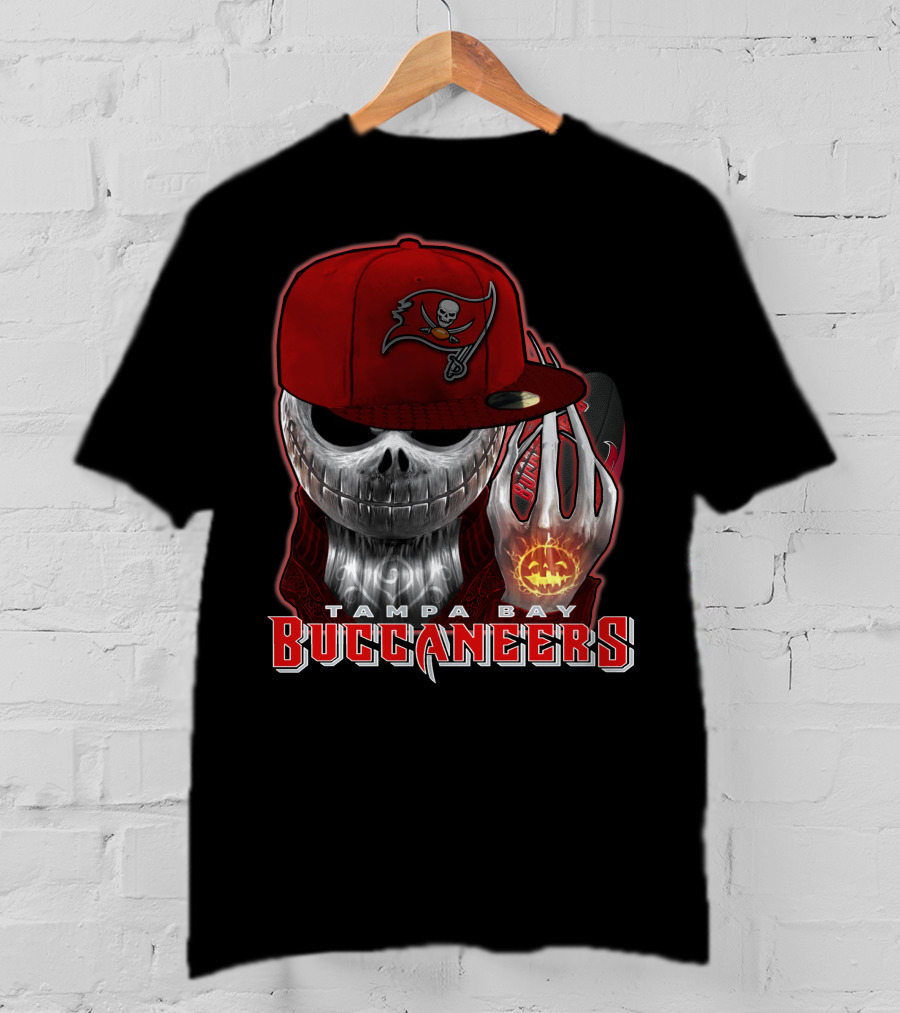 Tampa Bay Buccaneers Jackskull Halloween Pumpkin Hat T-Shirt