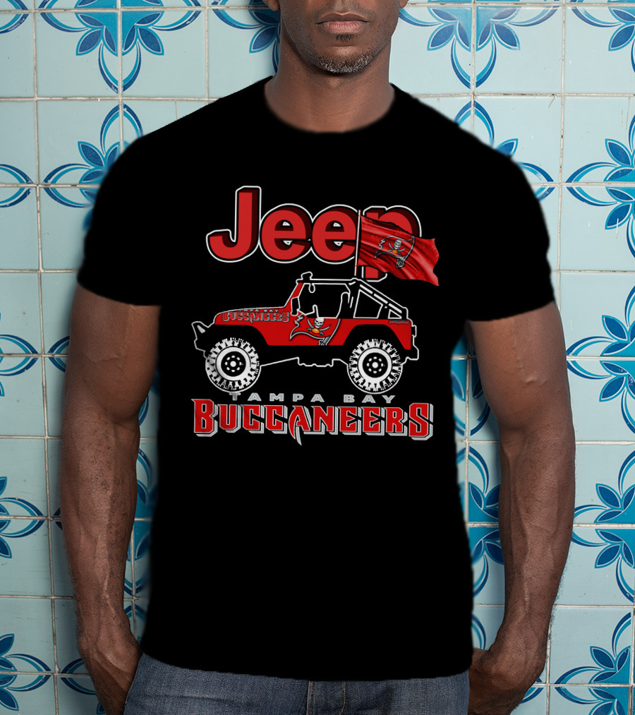 Jeep Tampa Bay Buccaneers Football Jeep T-Shirt