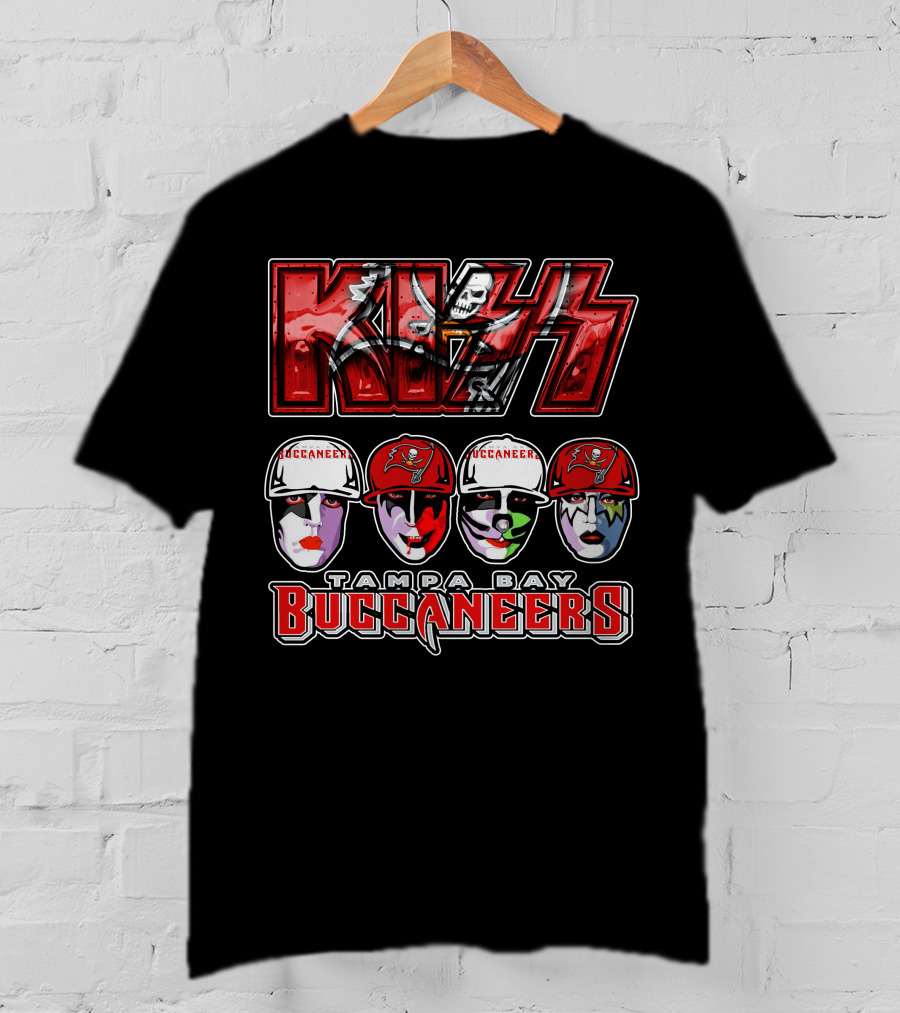 KISS Tampa Bay Buccaneers Football Fans Face Paint T-Shirt