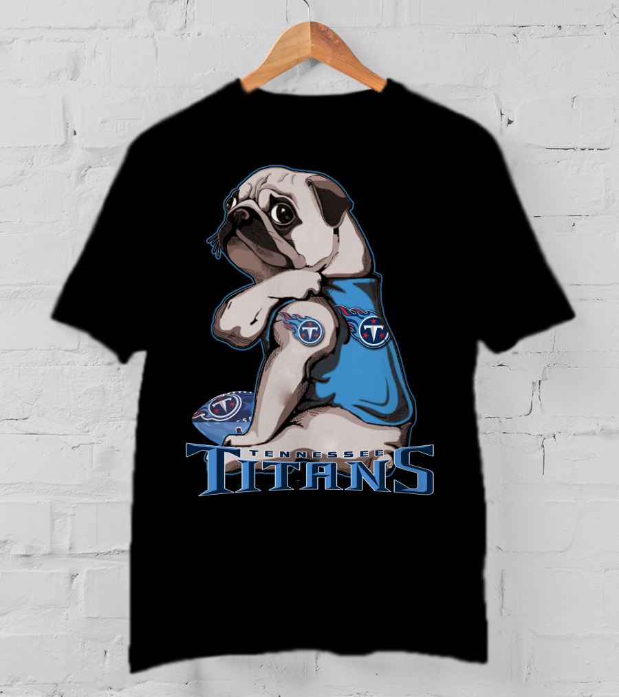 Tennessee Titans Pug T-Shirt