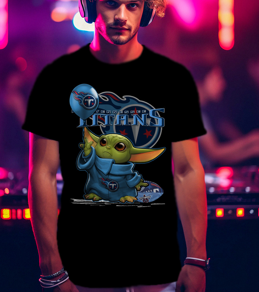 Tennessee Titans Yoda Force Football T-Shirt