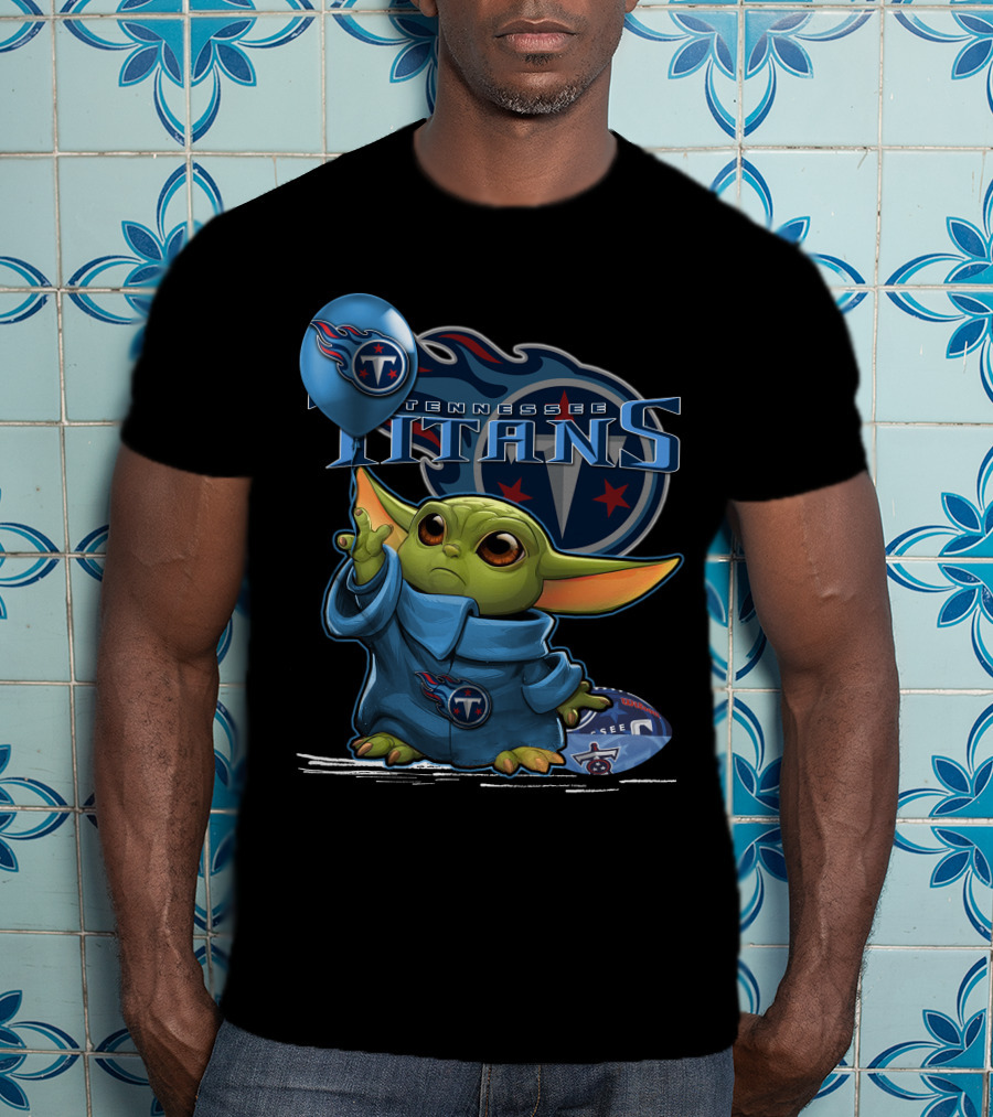 Tennessee Titans Yoda Force Football T-Shirt