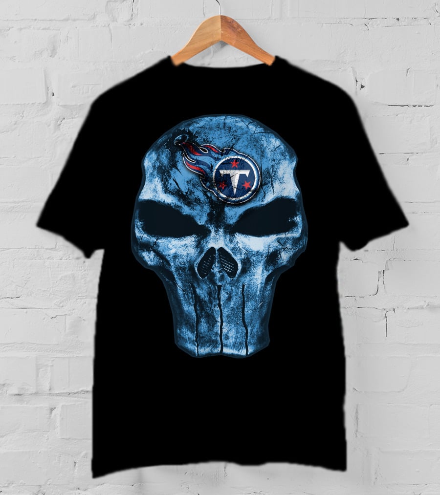 Tennessee Titans Skull Logo V4 T-Shirt