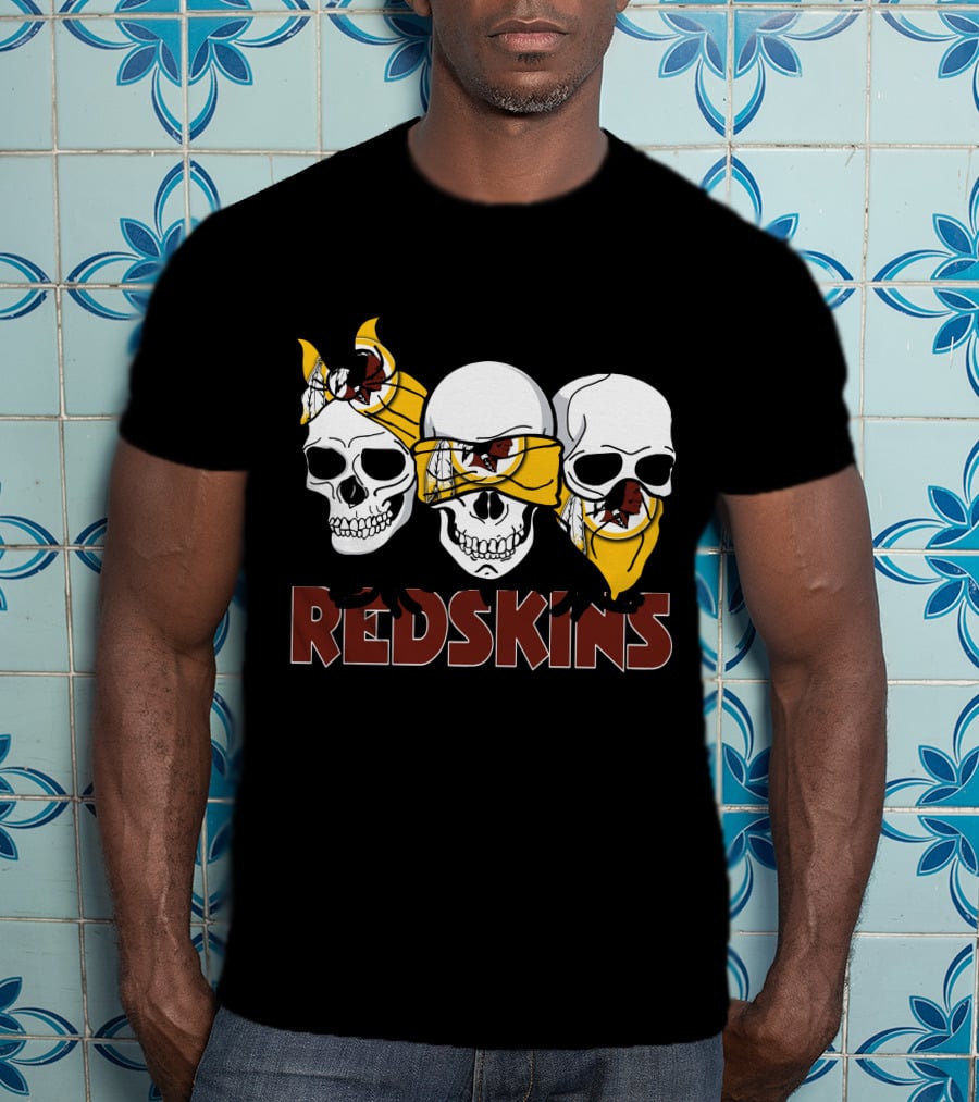 Skull Redskins Bandana T-Shirt