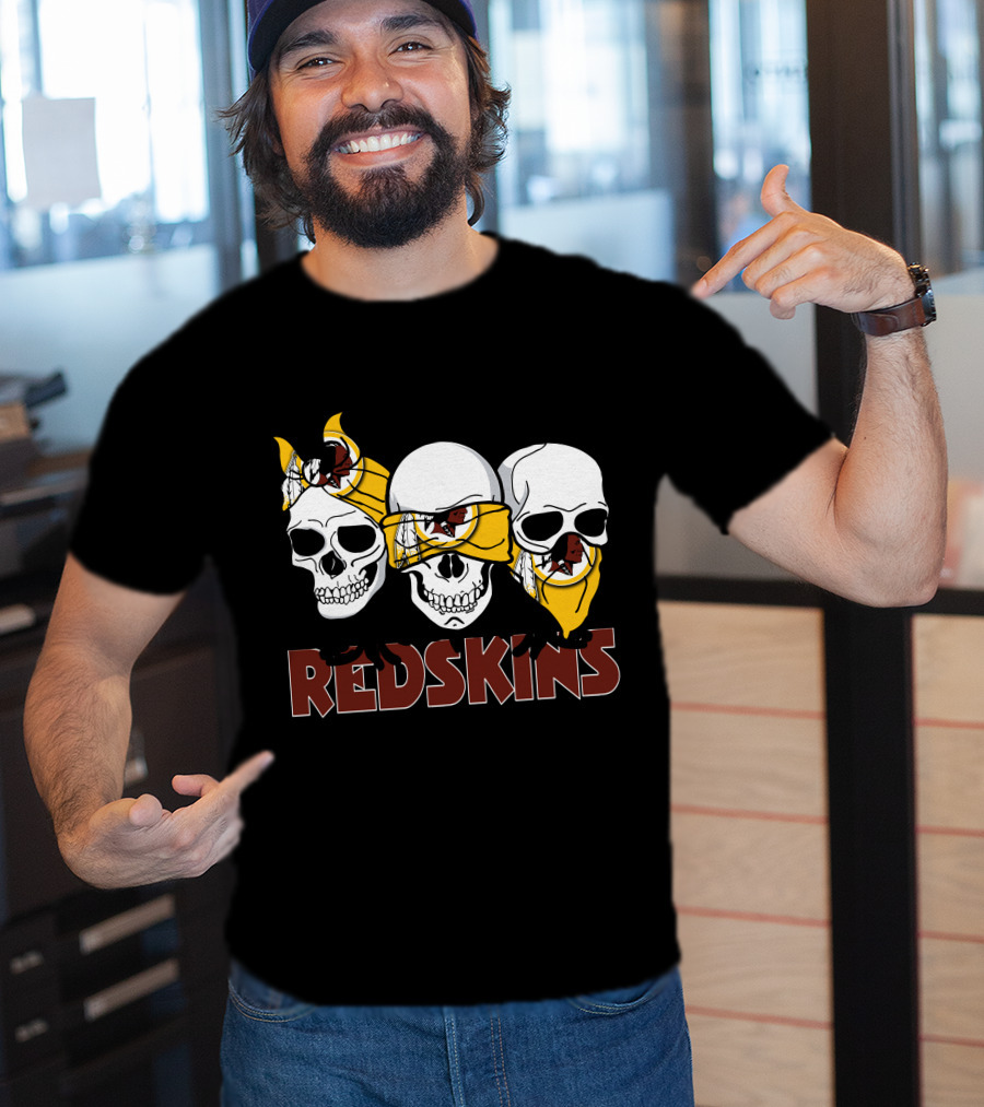 Skull Redskins Bandana T-Shirt