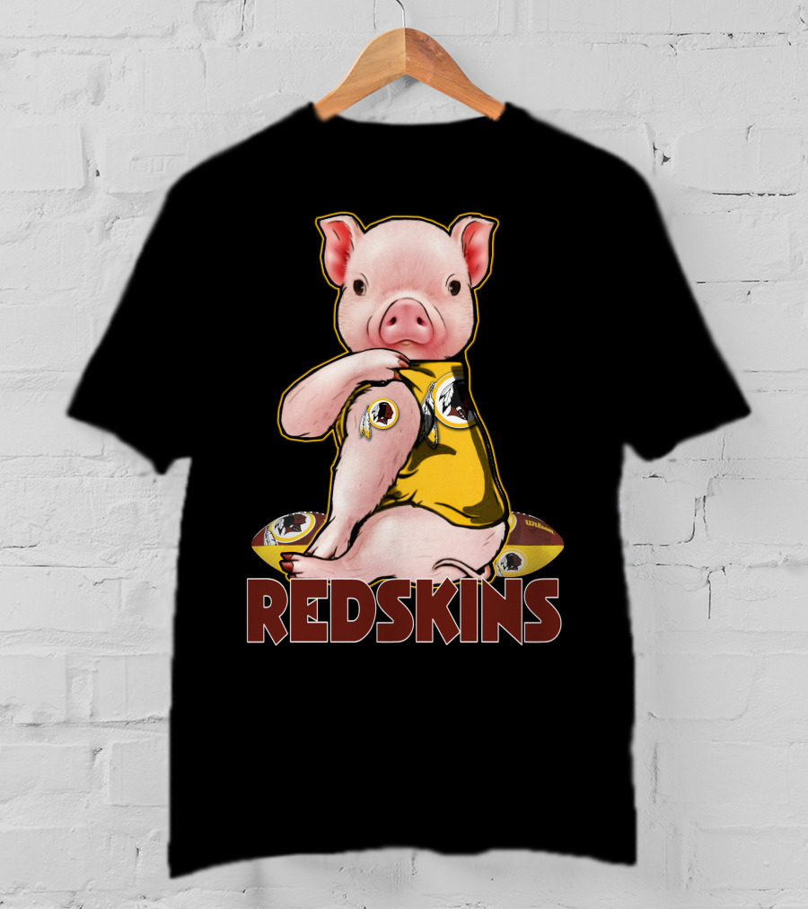 Pig Redskins Football Team T-Shirt
