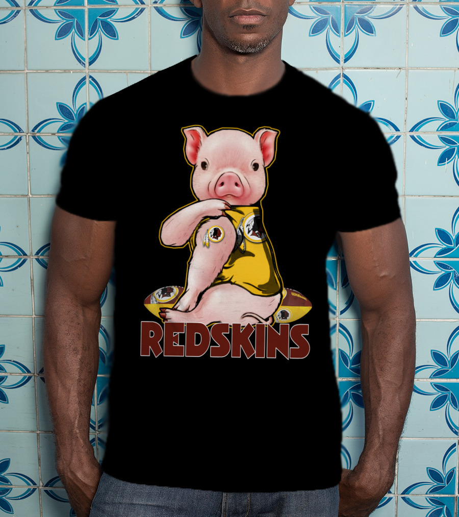 Pig Redskins Football Team T-Shirt