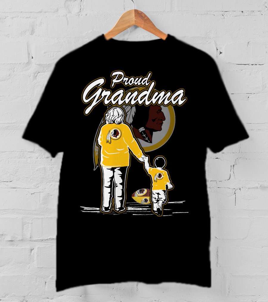 Proud Grandma Washington Redskins Football Family Heritage T-Shirt