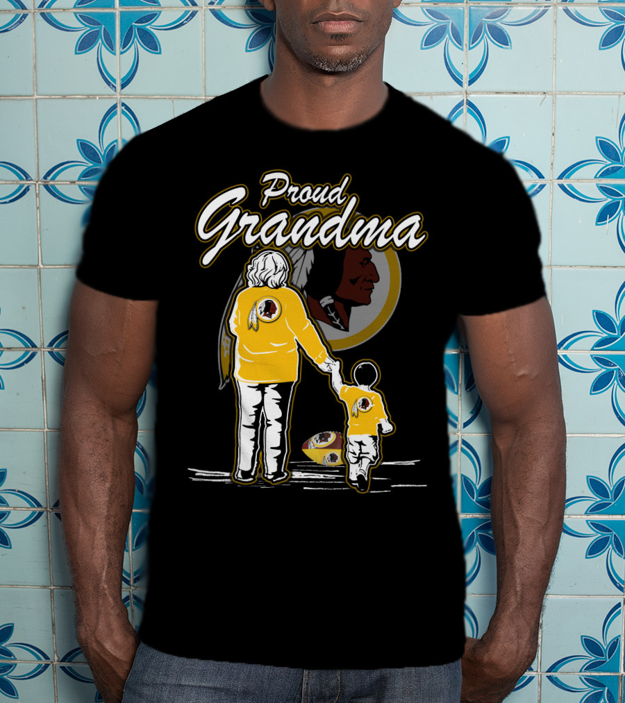 Proud Grandma Washington Redskins Football Family Heritage T-Shirt