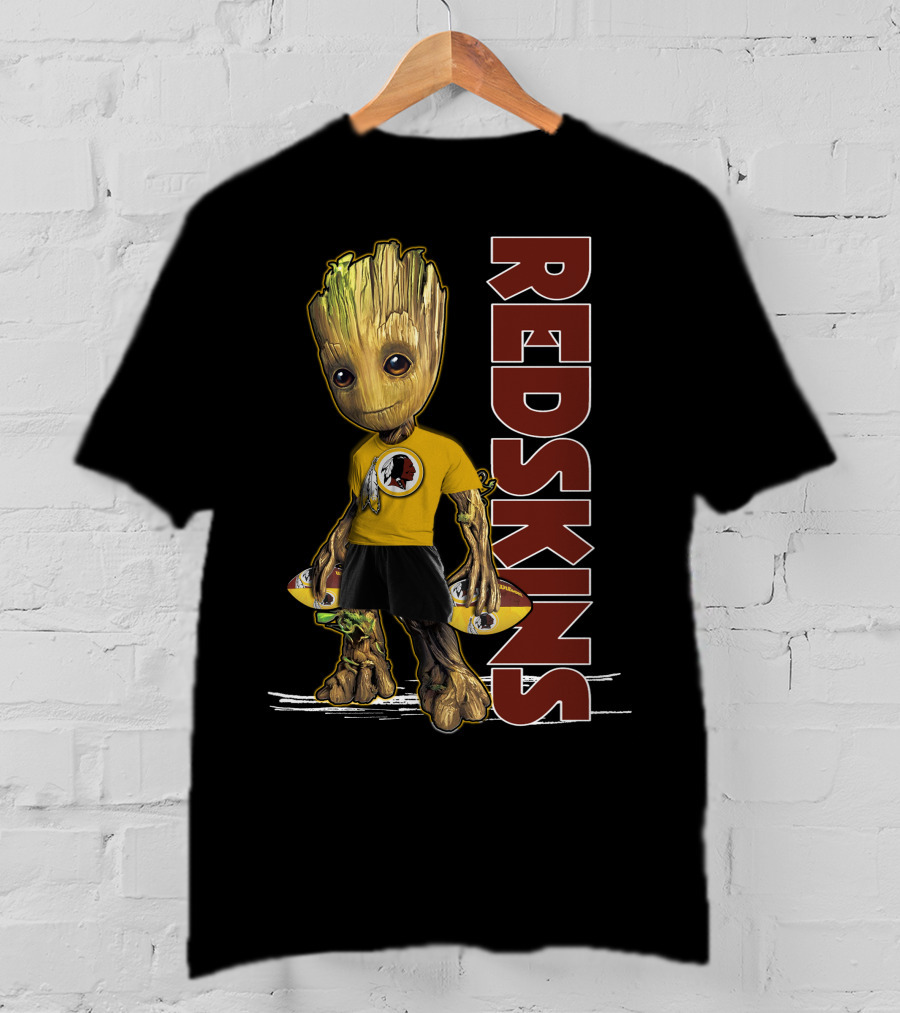 Groot V1 Washington Redskins Football Character T-Shirt