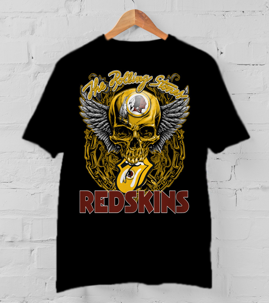 The Rolling Stones Redskins Skull Winged T-Shirt