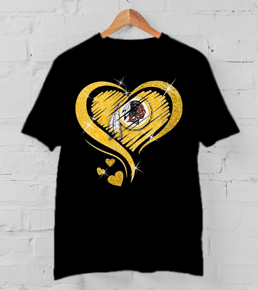 Heart Diamond Washington Redskins T-Shirt