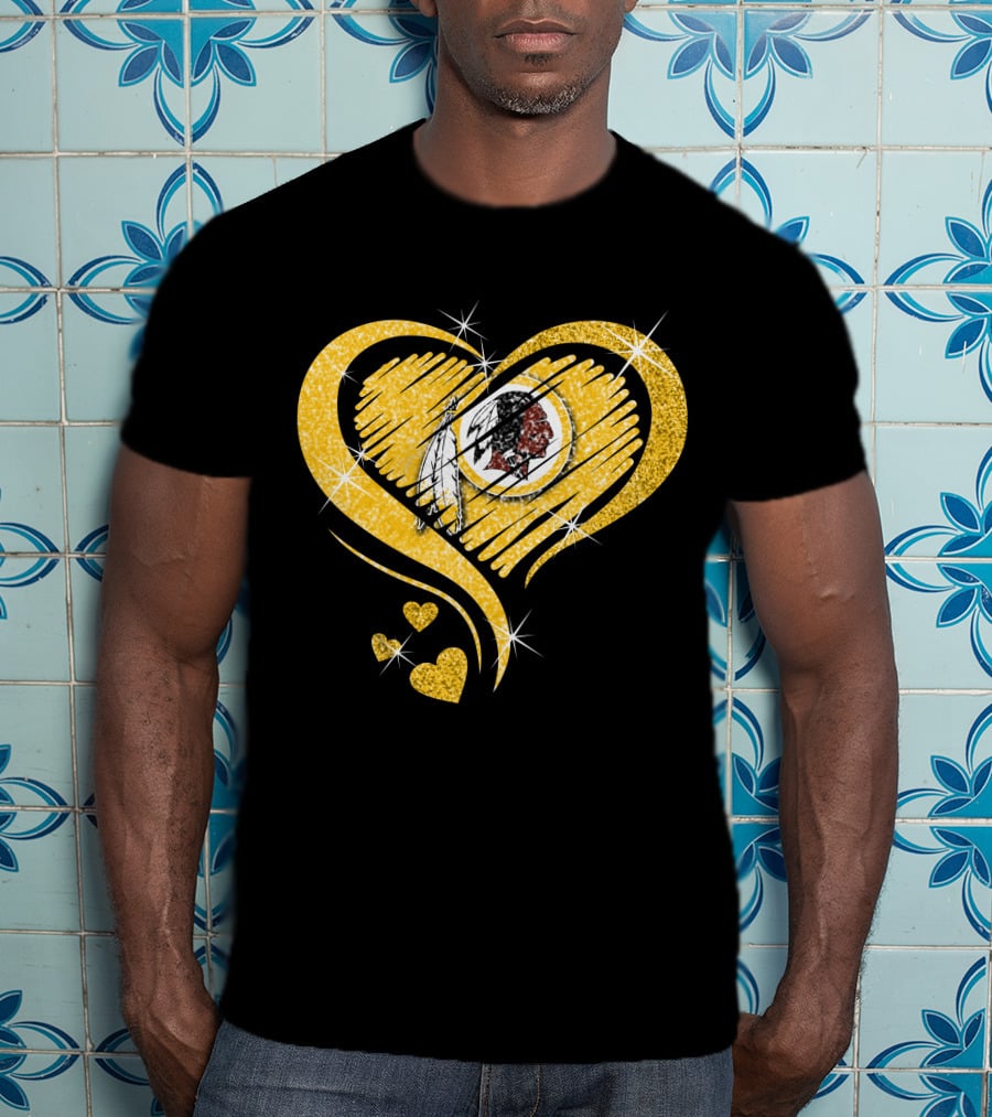 Heart Diamond Washington Redskins T-Shirt