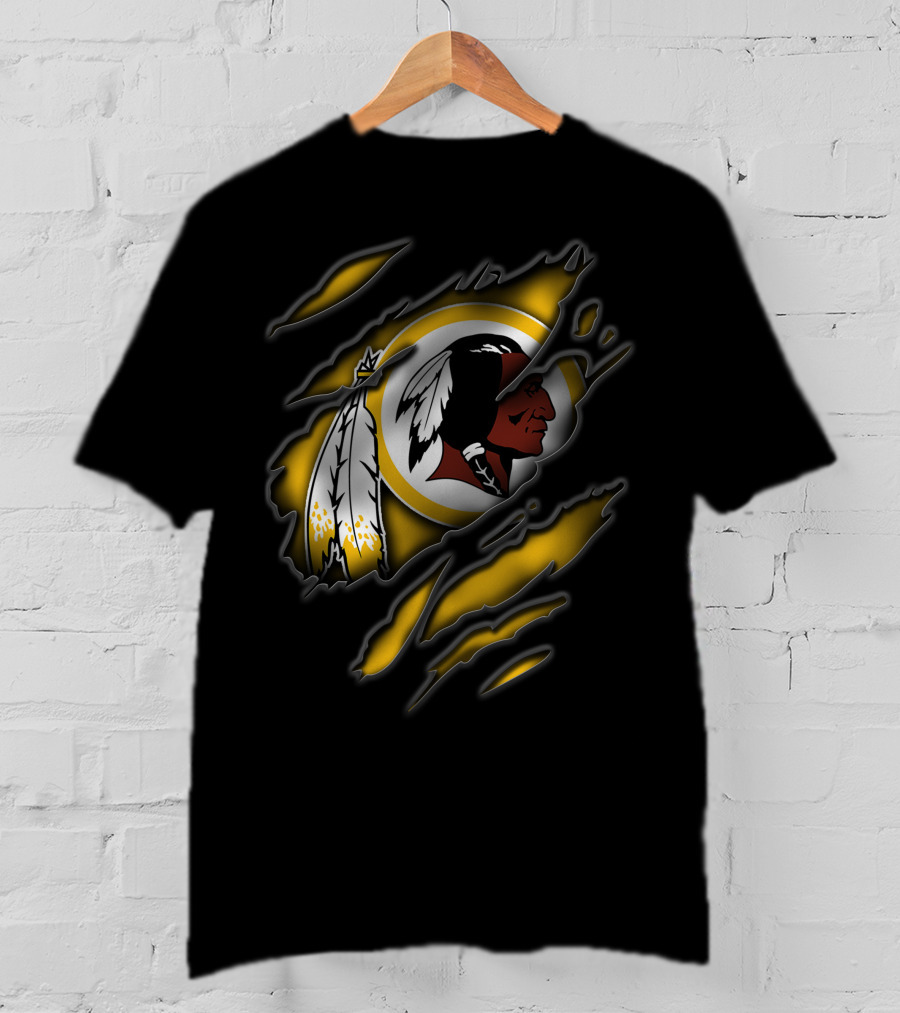 Torn Washington Redskins Football Team T-Shirt