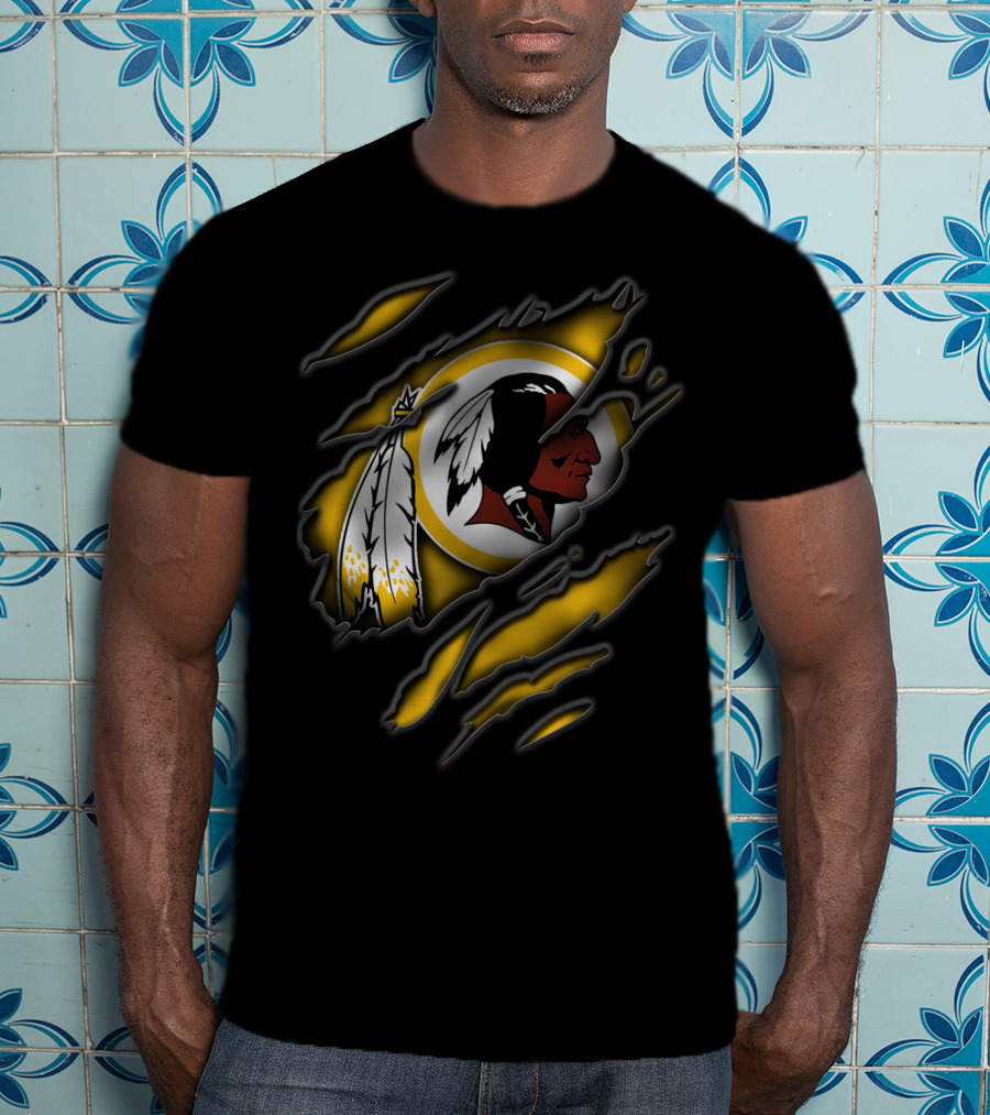 Torn Washington Redskins Football Team T-Shirt