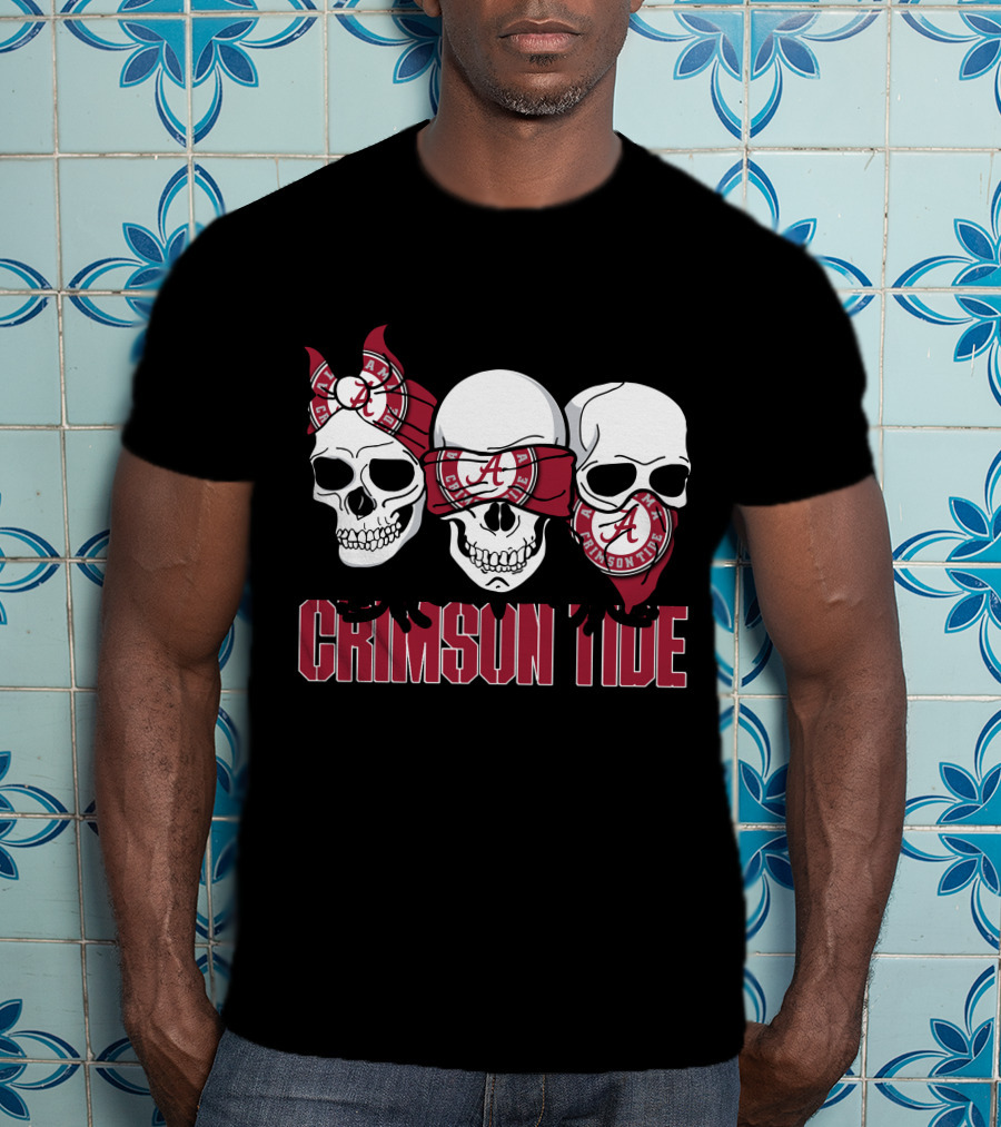 Skull Crimson Tide Alabama T-Shirt