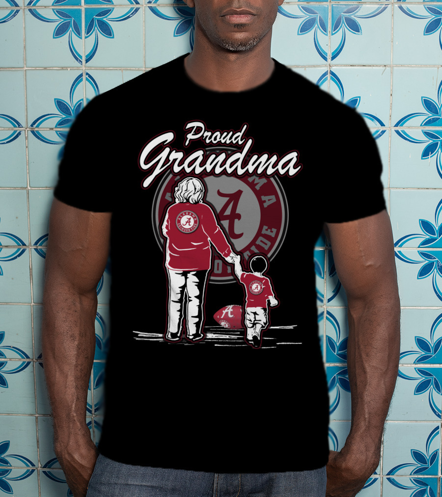 Proud Grandma Alabama Crimson Tide Football Family T-Shirt