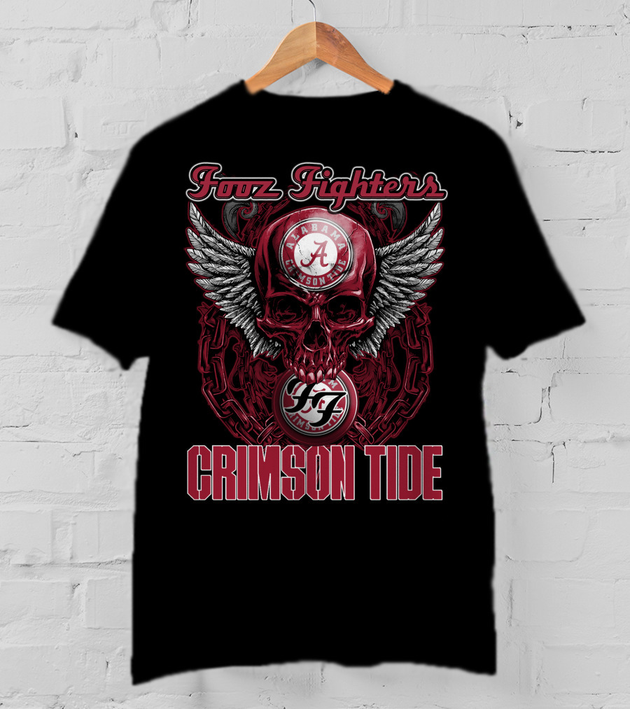 Foo Fighters Alabama Crimson Tide T-Shirt
