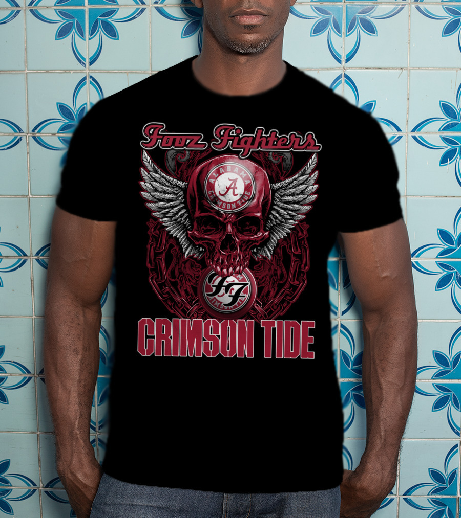Foo Fighters Alabama Crimson Tide T-Shirt
