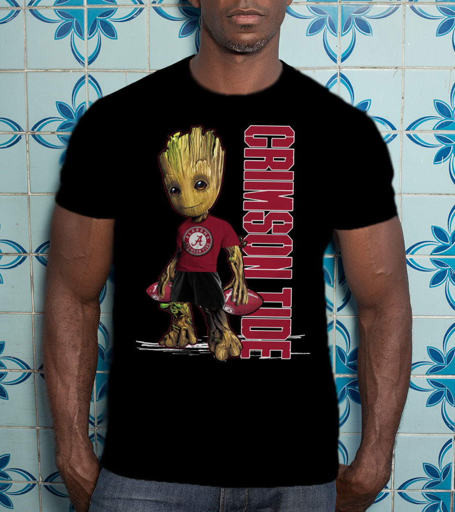 Groot Alabama Crimson Tide Football T-Shirt